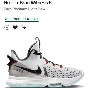 Big boys NIKE LEBRON WITNESS V5 sneakers